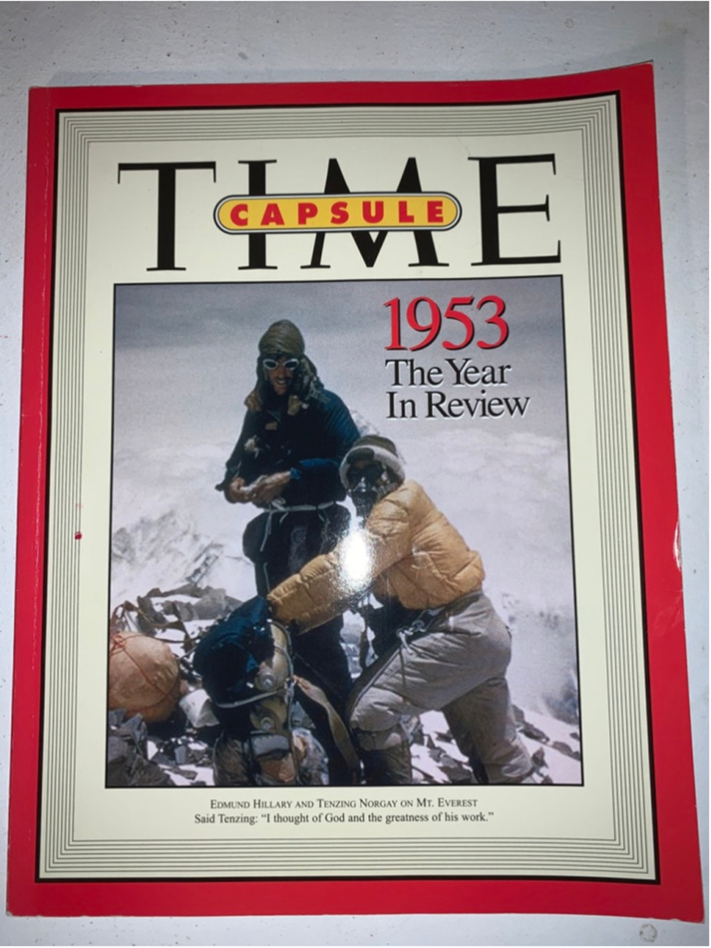 TIME Capsule 1953 The Year In Review Notebook Red White One Size 2003